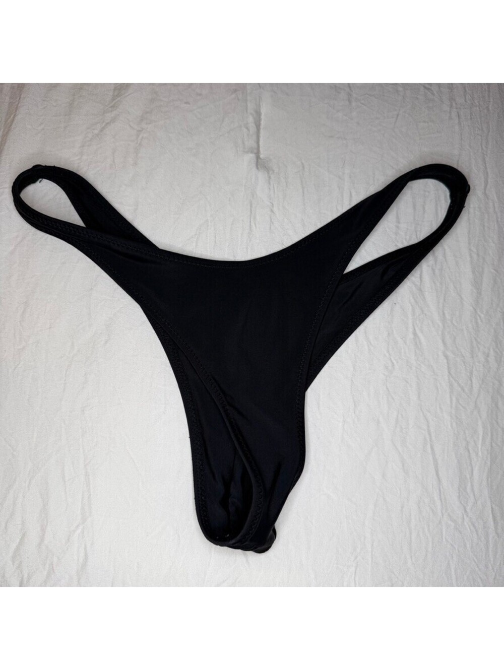 White Fox Black Bikini Bottoms Womens Sz Medium